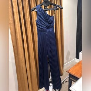 XXSP Abercrombie & Fitch Navy Pleated Jumpsuit